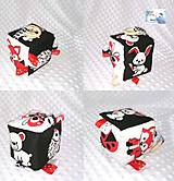 Hračky - Didaktická kocka čierno-biela - Zvieratka - 12149600_