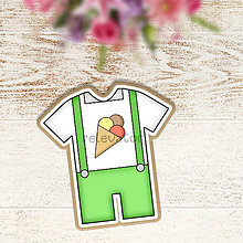 Dekorácie - Je to chlapček - oblečko na traky - grafika na tlač na jedlý papier (zmrzlinové) - 12151183_