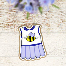 Dekorácie - Je to dievčatko(šaty) - grafika na tlač na jedlý papier (včielkové) - 12151193_