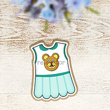Dekorácie - Je to dievčatko(šaty) - grafika na tlač na jedlý papier (medvedíkové) - 12151199_