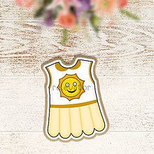 Dekorácie - Je to dievčatko(šaty) - grafika na tlač na jedlý papier (slniečkové) - 12151207_