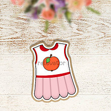 Dekorácie - Je to dievčatko(šaty) - grafika na tlač na jedlý papier (jablkové) - 12151212_
