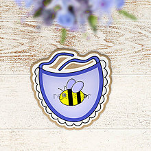 Dekorácie - Podbradníček -  grafika na tlač na jedlý papier (včielkový) - 12151233_