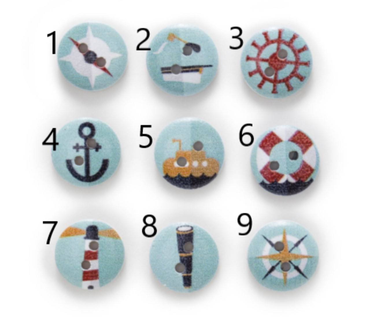 G104 Gombíček drevený námornícky 1,5 cm 