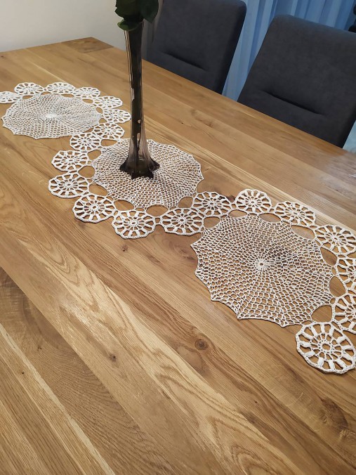 Úžitkový textil - Háčkované prestieranie Marcela - 12152451_