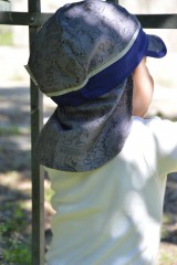 Detské čiapky - Šiltovka s plachtičkou- sivá myšky - 12157595_