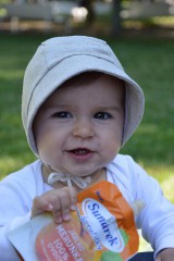 Detské čiapky - Baby čepiec 100% ľan-piesková - 12157692_
