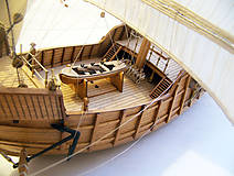 Dekorácie - Santa Maria drevený model lode - 12159742_