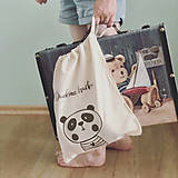 Detské tašky - Vrecko LiLu - panda - 12162538_
