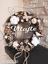 Dekorácie - Prírodný celoročný veniec bez napisu 30cm - 12167594_