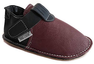 Detské topánky - Capačky so suchým zipsom - bordo - 12170249_