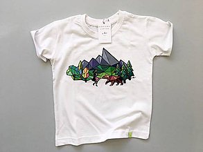 Detské oblečenie - Detské tričko Slovensko polygon byAK - 12171144_