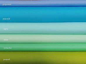Textil - Bavlnené látky KONA COTTON Solids - zelené, tyrkysové - 12173051_