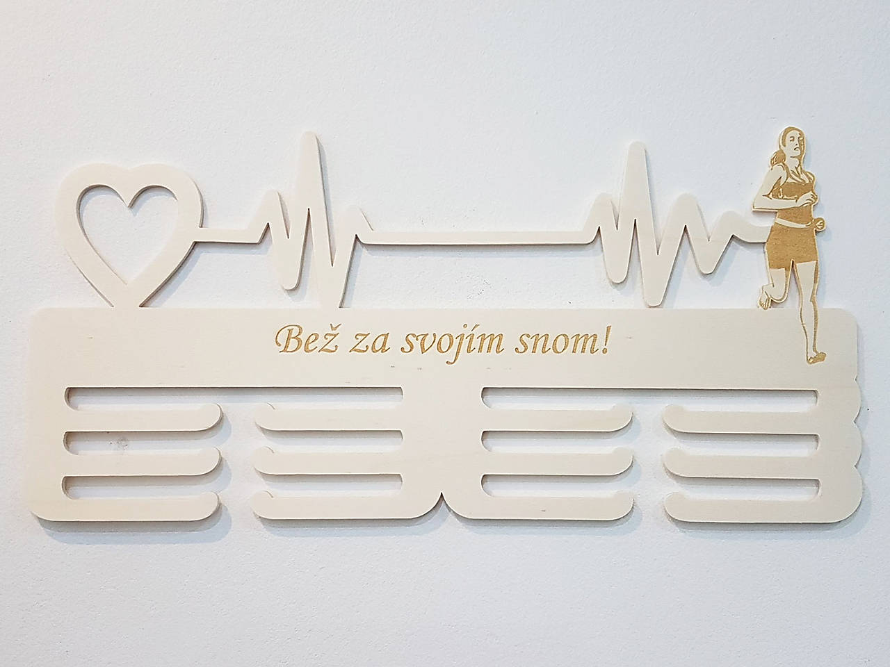 Držiak na medaily na mieru 45cm beh a pulz ATLETIKA