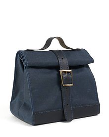 Iné tašky - Modrý lunchbag. Obedar.  (s ramenným popruhom) - 12173867_