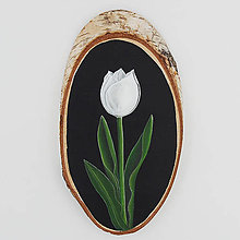 Obrazy - Tulipán - maľba na drevo - 12173819_