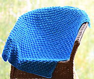 Detský textil - Heboučká "bublinková" žinylková deka pro miminko modrá - azurová - 12173229_