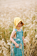 Detské oblečenie - Trakové šaty MILANO (Modrá) - 12176441_