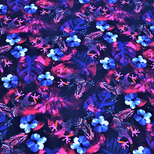 Textil - Úplet digitálny tisk Jašter - 12176396_