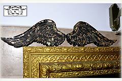 Dekorácie - Krídla "Black&gold" - 12178740_