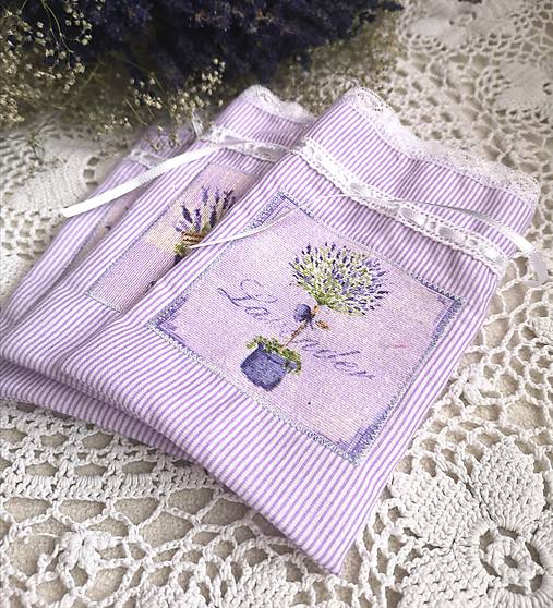 Úžitkový textil - Vrecúška na levanduľu Provence 2 - 12188146_