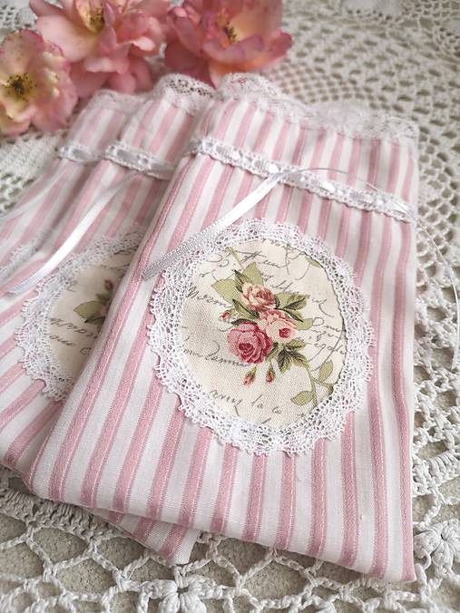 Úžitkový textil - Romantické vrecúška na levanduľu  - 12188183_