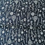 Textil - dvojitý bavlnený mušelín Lúčne kvety, šírka 130 cm - 12190744_