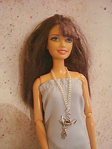 Hračky - Barbie - náhrdelník, chytám zlatú rybku! - 12198429_