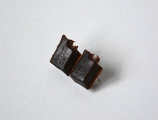 Náušnice - čoko-náušnice ROYCE - 12198146_