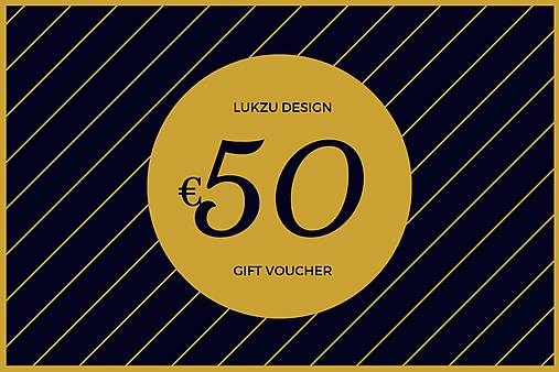 Darčeková poukážka v hodnote 50€