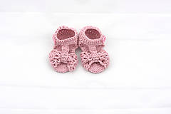 Detské topánky - Ružové sandálky BAVLNA - 12202307_