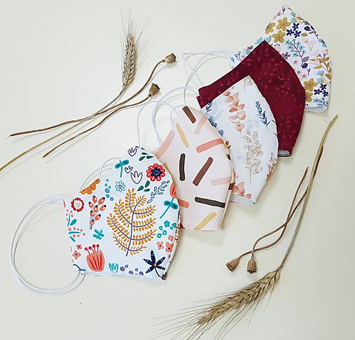 Rúška - Dizajnové bavlnené rúško - Autumn - 12202847_