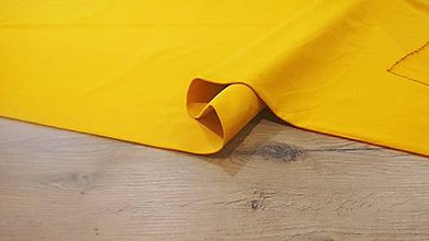 Textil - Teplákovina - cena za 10 cm (Žltá) - 12205955_