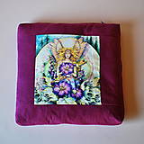 Úžitkový textil - Podsedák "Violet Fairy" - 12204865_