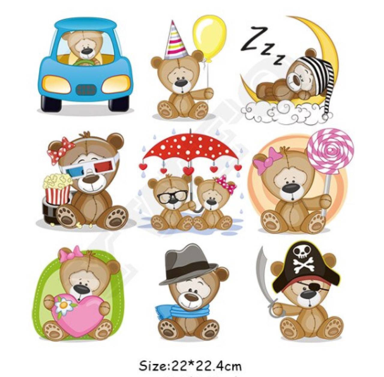 NZ101 Detské nažehľovačky (MACKOVIA)