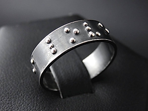 Prstene - Braillový prsteň - 12205811_