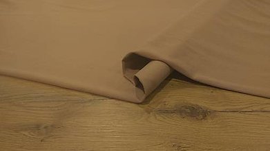 Textil - Teplákovina - cena za 10 cm (Béžová Tmavšia) - 12206257_