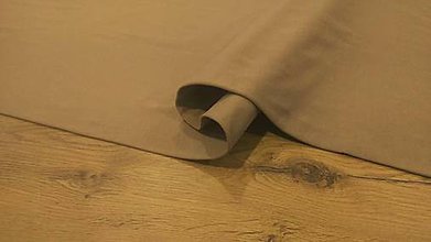 Textil - Teplákovina - cena za 10 cm (Hnedobežová) - 12206259_