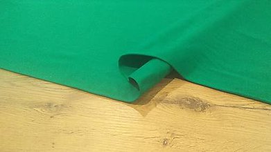 Textil - Teplákovina - cena za 10 cm (Zelená) - 12206264_