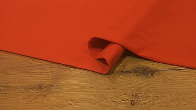 Textil - Teplákovina - cena za 10 cm (Tehlovo oranžová) - 12206265_
