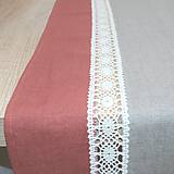Úžitkový textil - COLETTE 4 - ľanový behúň - 12207170_
