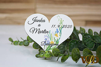 Darčeky pre svadobčanov - Drevené magnetky - 12211038_