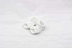Detské topánky - Biele sandálky BAVLNA - 12209716_