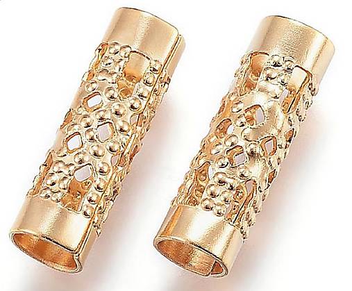 Korálky - Korálka valček filigrán nerezová oceľ 304, 1 ks - 12208982_