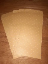 Obalový materiál - Papierový sáčok žltý s hviezdičkami - 12211300_