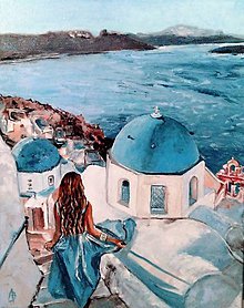 Obrazy - Santorini - 12214240_