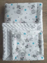 Detský textil - Minky deka "Cute Teddy" - 100x70cm - 12211741_