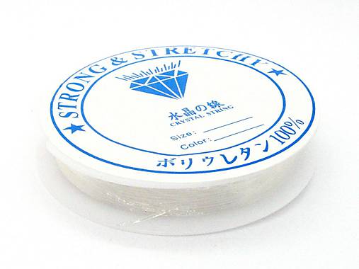  - Elastický silikónový vlasec - pruženka 0,6mm /A0002/ - 12216942_
