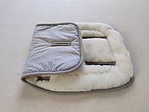 Detský textil - Vlnienka podložka do kočíka Baby Design Dotty 100 % Merino Top Super wash Trojuholníčky - 12217013_