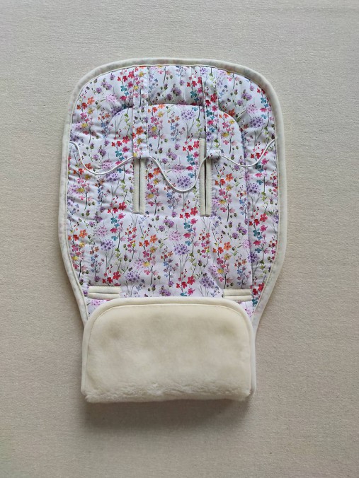 Detský textil - VLNIENKA podložka do kočíka INGLESINA APTICA Flowers kvietky l - 12216775_